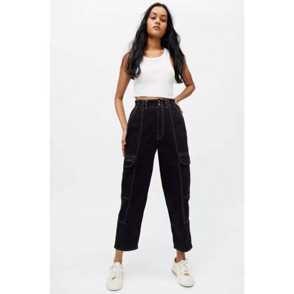 Urban Outfitters Black Cargo Relaxed Skate‎ Jean